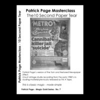The Ten Second Paper Tear Effect by Patrick Page